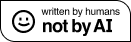 This site was built entirely by a human.